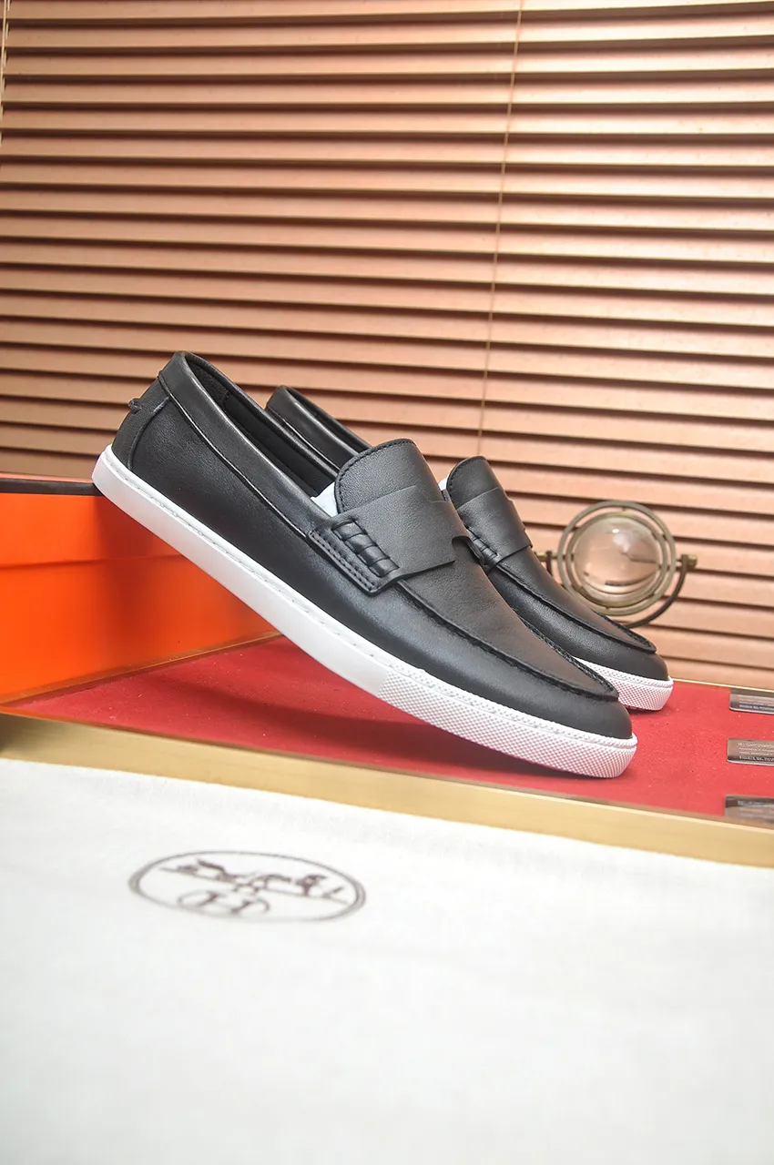 Men's shoes💰540💶[HERMES] (cowhide lining)🍀Italian top luxury🍀He does not pursue novel styles and gorgeous colors, but attracts the favor of successful men with his flawless, elegant and classic style. Formal leather shoes This very comfortable, simple and stable style allows you to easily match any style! The pattern is absolutely 1:1 refined from the original case, and we strive for excellence in materials, imported cowhide + cowhide lining💪💪💪extraordinary texture👍! .Code number: 39-45 (45 customized)